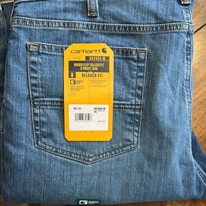 Carhartt Blue Relaxed Fit Jeans Classic Style